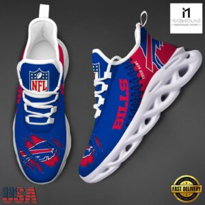 Custom Name NFL Buffalo Bills Max Soul Shoes