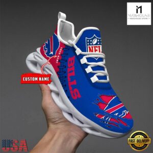 Custom Name NFL Buffalo Bills Max Soul Shoes