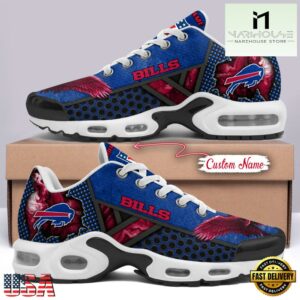 Custom Name NFL Buffalo Bills Skull Air Max Plus Shoes