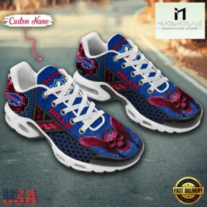 Custom Name NFL Buffalo Bills Skull Air Max Plus Shoes
