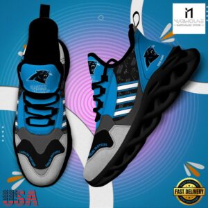 Custom Name NFL Carolina Panthers Clunky Sport Max Soul Shoes