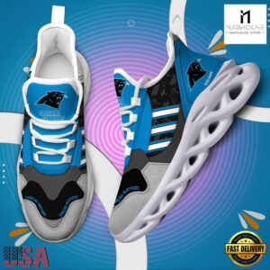 Custom Name NFL Carolina Panthers Clunky Sport Max Soul Shoes