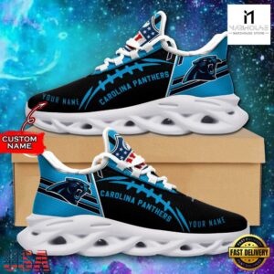 Custom Name NFL Carolina Panthers Max Soul Shoes For Men And Women