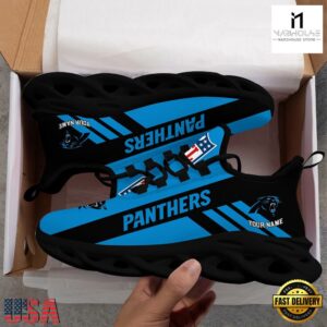 Custom Name NFL Carolina Panthers Max Soul Shoes Gift For Fans