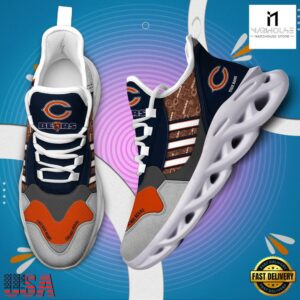 Custom Name NFL Chicago Bears Clunky Sport Max Soul Shoes