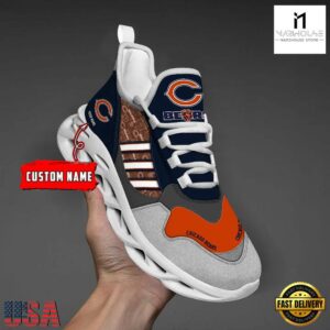 Custom Name NFL Chicago Bears Clunky Sport Max Soul Shoes