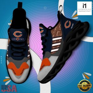 Custom Name NFL Chicago Bears Clunky Sport Max Soul Shoes