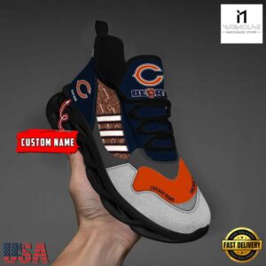 Custom Name NFL Chicago Bears Clunky Sport Max Soul Shoes