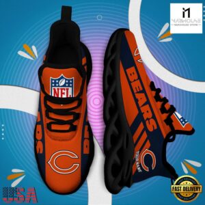 Custom Name NFL Chicago Bears Max Soul Shoes Gift For Fans