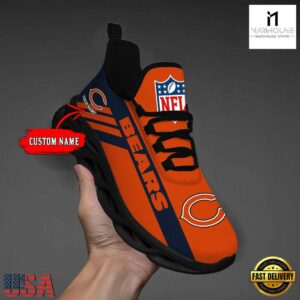 Custom Name NFL Chicago Bears Max Soul Shoes Gift For Fans