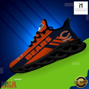 Custom Name NFL Chicago Bears Max Soul Shoes Gift For Fans