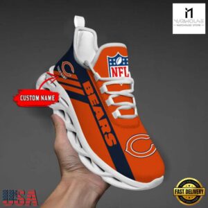 Custom Name NFL Chicago Bears Max Soul Shoes Gift For Fans