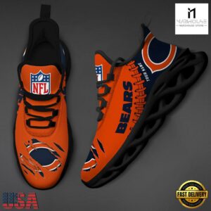 Custom Name NFL Chicago Bears Max Soul Shoes