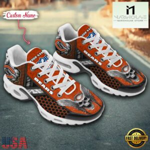Custom Name NFL Chicago Bears Skull Air Max Plus Shoes