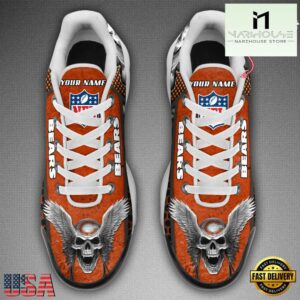 Custom Name NFL Chicago Bears Skull Air Max Plus Shoes