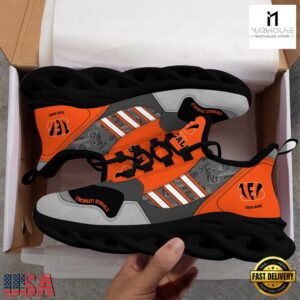 Custom Name NFL Cincinnati Bengals Clunky Sport Max Soul Shoes