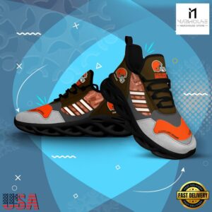 Custom Name NFL Cleveland Browns Clunky Sport Max Soul Shoes