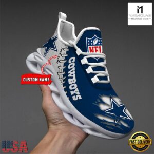 Custom Name NFL Dallas Cowboys Max Soul Shoes