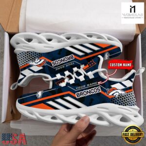Custom Name NFL Denver Broncos Clunky Max Soul Shoes