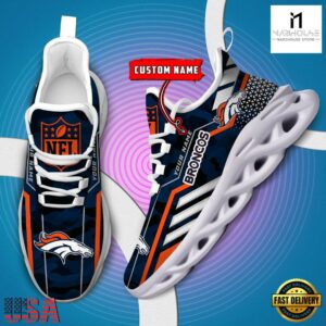 Custom Name NFL Denver Broncos Clunky Max Soul Shoes