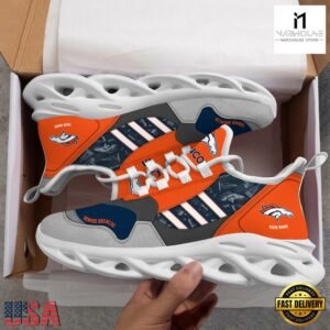 Custom Name NFL Denver Broncos Clunky Sport Max Soul Shoes