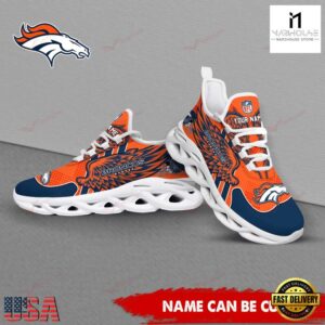 Custom Name NFL Denver Broncos Max Soul Shoes For Men And Women