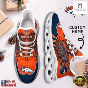 Custom Name NFL Denver Broncos Max Soul Shoes For Men And Women