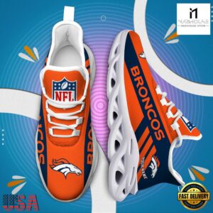 Custom Name NFL Denver Broncos Max Soul Shoes Gift For Fans