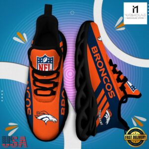 Custom Name NFL Denver Broncos Max Soul Shoes Gift For Fans