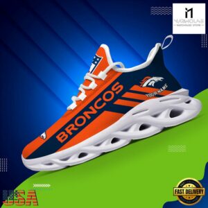 Custom Name NFL Denver Broncos Max Soul Shoes Gift For Fans