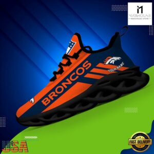 Custom Name NFL Denver Broncos Max Soul Shoes Gift For Fans