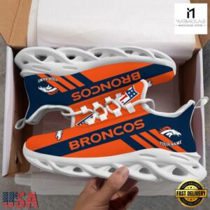 Custom Name NFL Denver Broncos Max Soul Shoes Gift For Fans