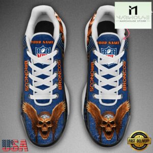 NFL Denver Broncos Skull Custom Air Max Plus Shoes 9 Custom Name NFL Denver Broncos Skull Air Max Plus Shoes