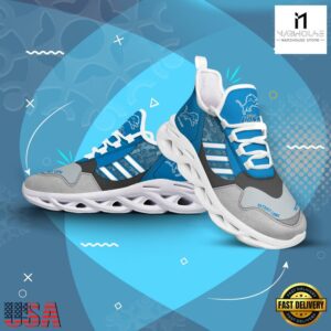 Custom Name NFL Detroit Lions Clunky Sport Max Soul Shoes
