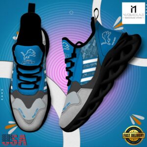 Custom Name NFL Detroit Lions Clunky Sport Max Soul Shoes