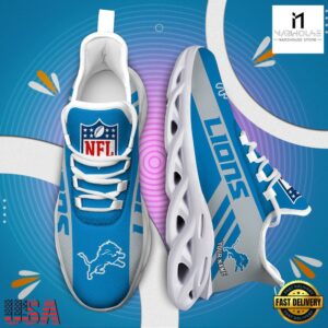 Custom Name NFL Detroit Lions Max Soul Shoes Gift For Fans