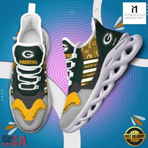 Custom Name NFL Green Bay Packers Clunky Sport Max Soul Shoes