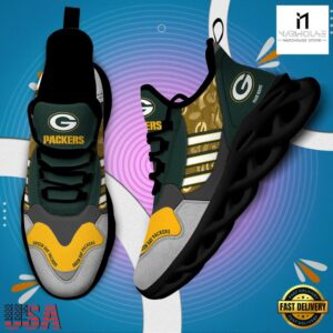 Custom Name NFL Green Bay Packers Clunky Sport Max Soul Shoes
