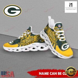 Custom Name NFL Green Bay Packers Max Soul Shoes For Men And Women