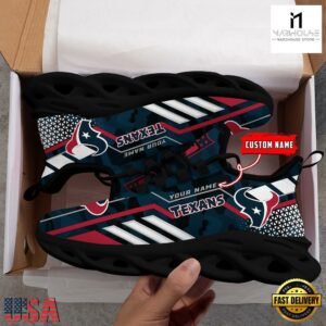 Personalized NFL Houston Texans Clunky Max Soul Shoes NFL Gifts 10 Custom Name NFL Houston Texans Clunky Max Soul Shoes