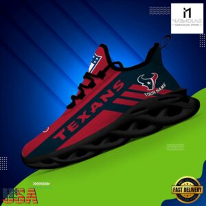 Custom Name NFL Houston Texans Max Soul Shoes Gift For Fans