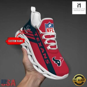 Custom Name NFL Houston Texans Max Soul Shoes Gift For Fans