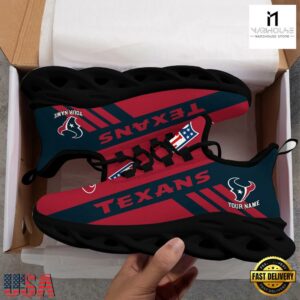 Custom Name NFL Houston Texans Max Soul Shoes Gift For Fans
