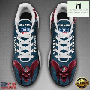 Custom Name NFL Houston Texans Skull Air Max Plus Shoes