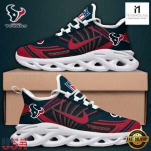 Custom Name NFL Houston Texans Team Logo Max Soul Shoes