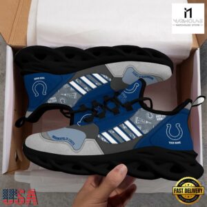 Custom Name NFL Indianapolis Colts Clunky Sport Max Soul Shoes