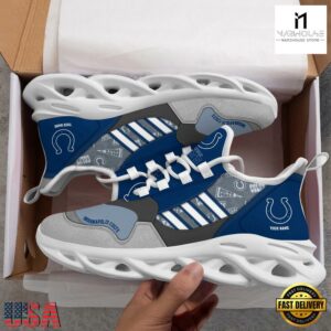 Custom Name NFL Indianapolis Colts Clunky Sport Max Soul Shoes