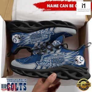 Custom Name NFL Indianapolis Colts Max Soul Shoes For Men And Women