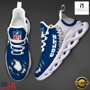 Custom Name NFL Indianapolis Colts Max Soul Shoes