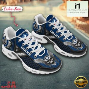 Custom Name NFL Indianapolis Colts Skull Air Max Plus Shoes